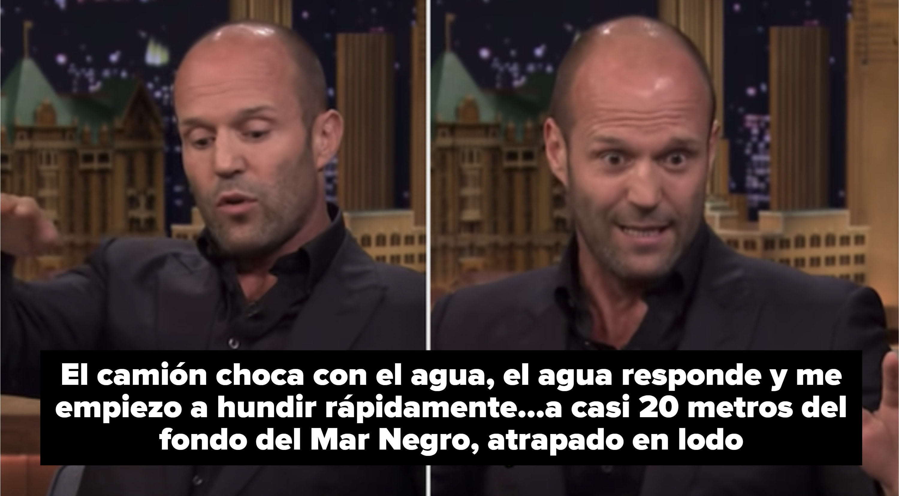 Jason Statham telling the story on &quot;The Tonight Show&quot;