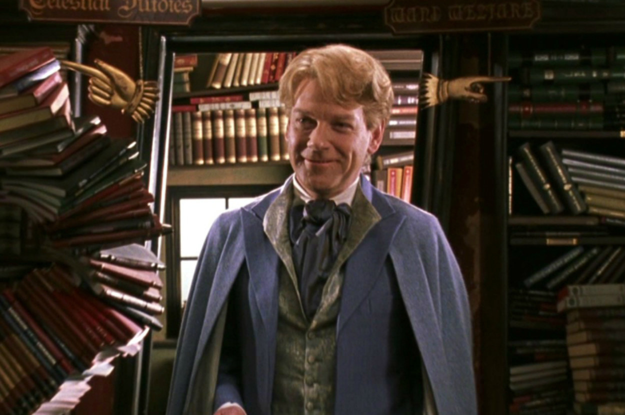 gilderoy lockhart in the library