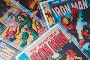 An assortment of old Marvel Comics