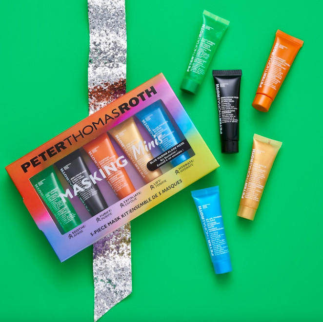 a gift set of five mini tubes of masks from peter thomas roth