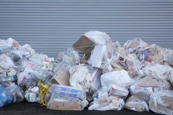 Piles of trash