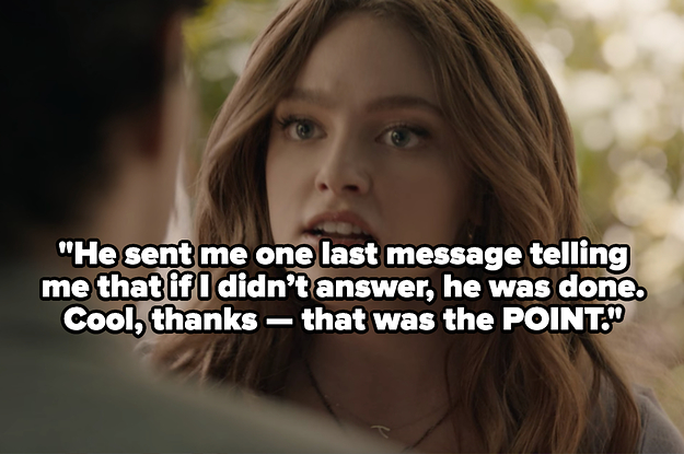 Hope from "Legacies": "He sent me one last message telling me that if I didn’t answer he was done, cool thanks that was the point."