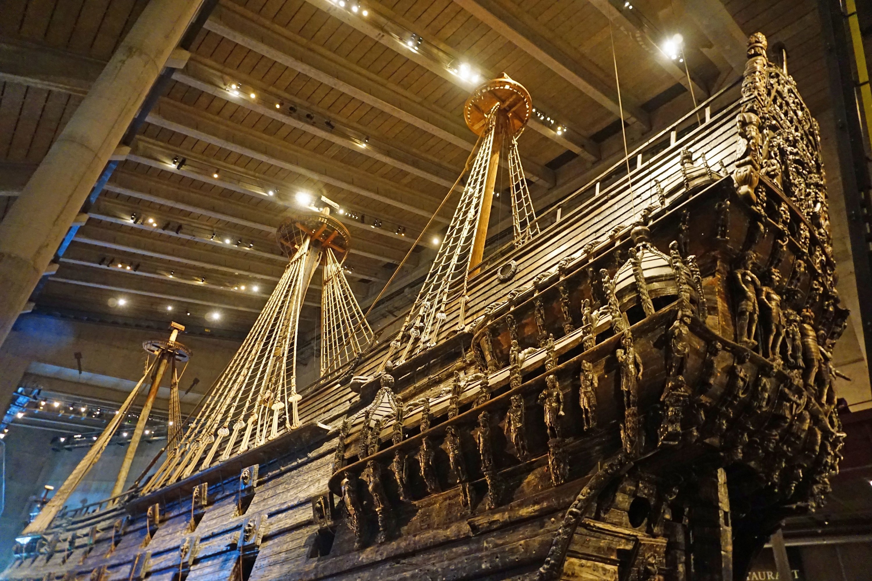 The ship inside Vasa Museum.