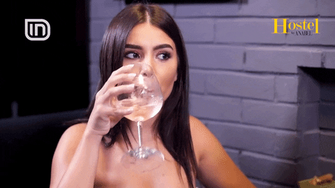 Girl drinks a glass of squirt gif - Real Naked Girls
