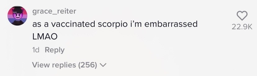 as a vaccinated scorpio i&#x27;m embarrassed