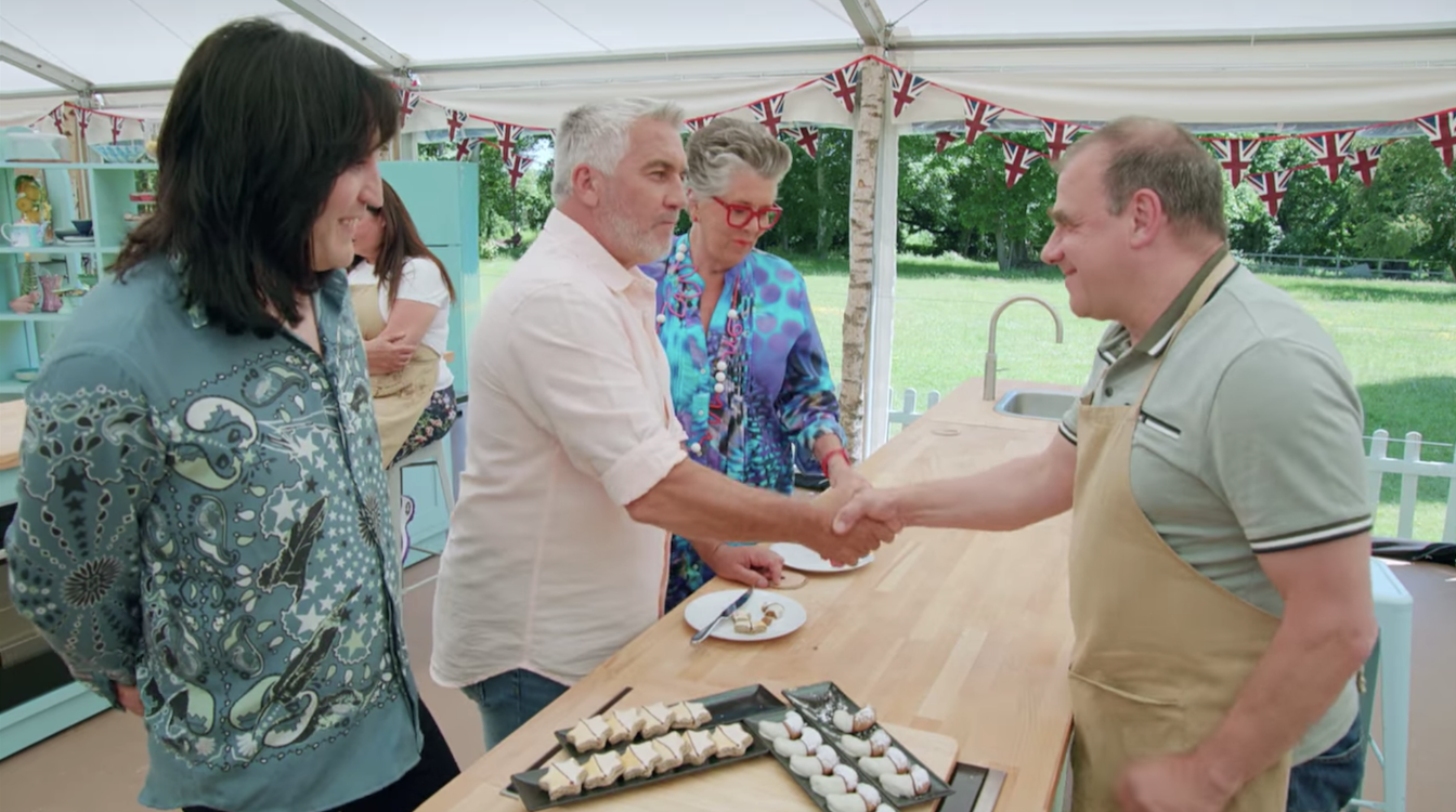 Jurgen gets a handshake for his biscuits