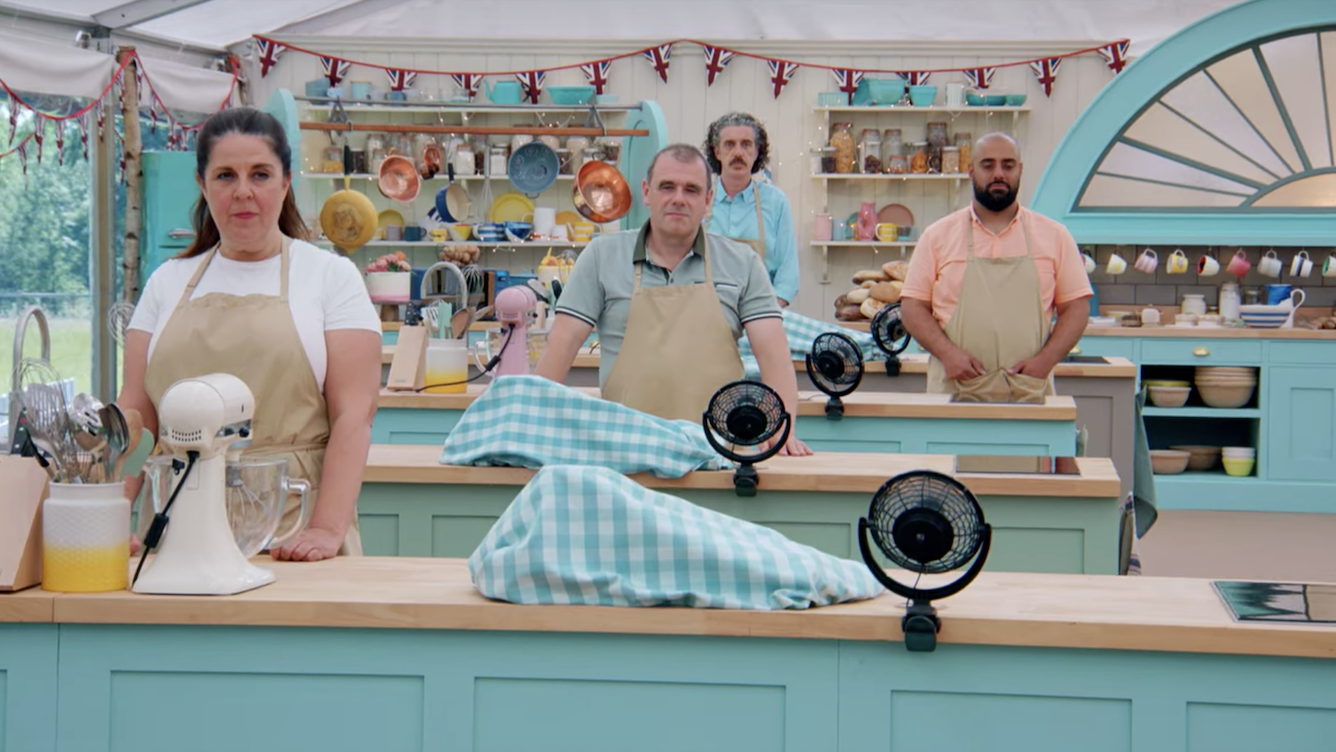 The bakers benches with mini fans