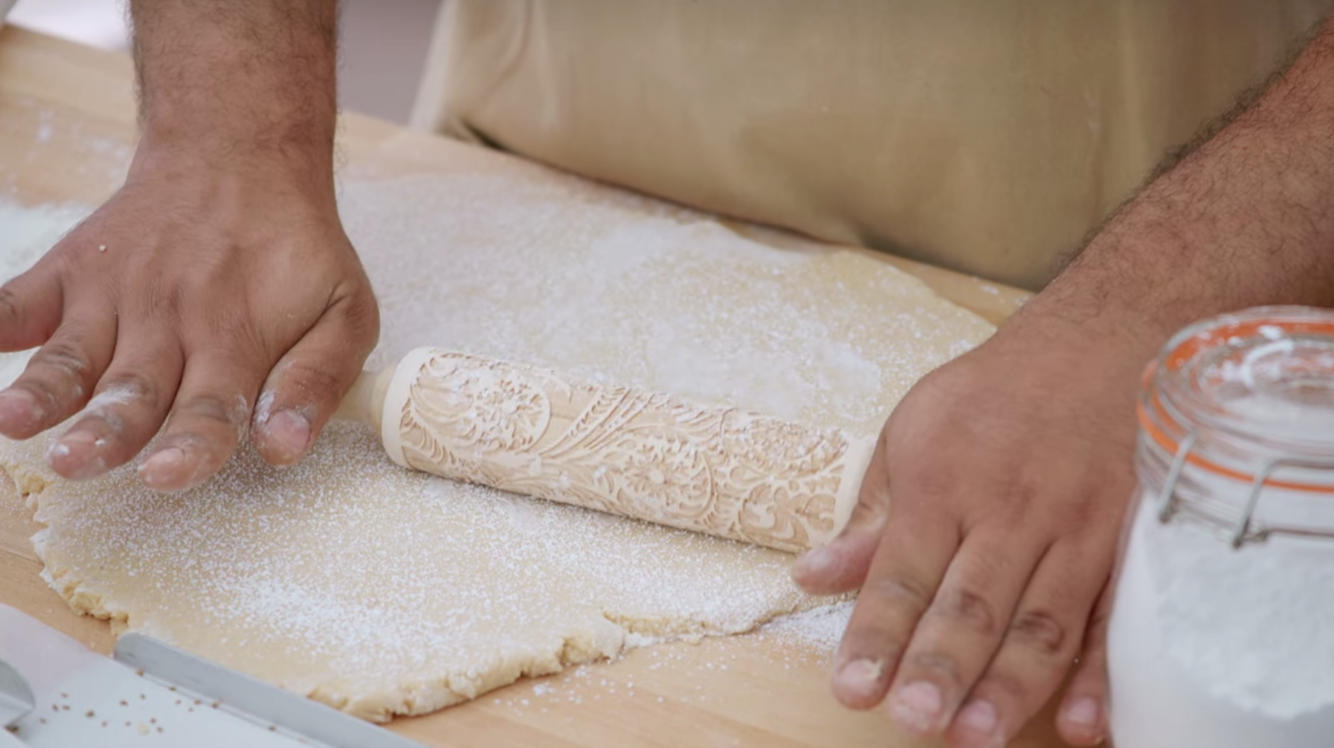 George&#x27;s engraved wooden rolling pin