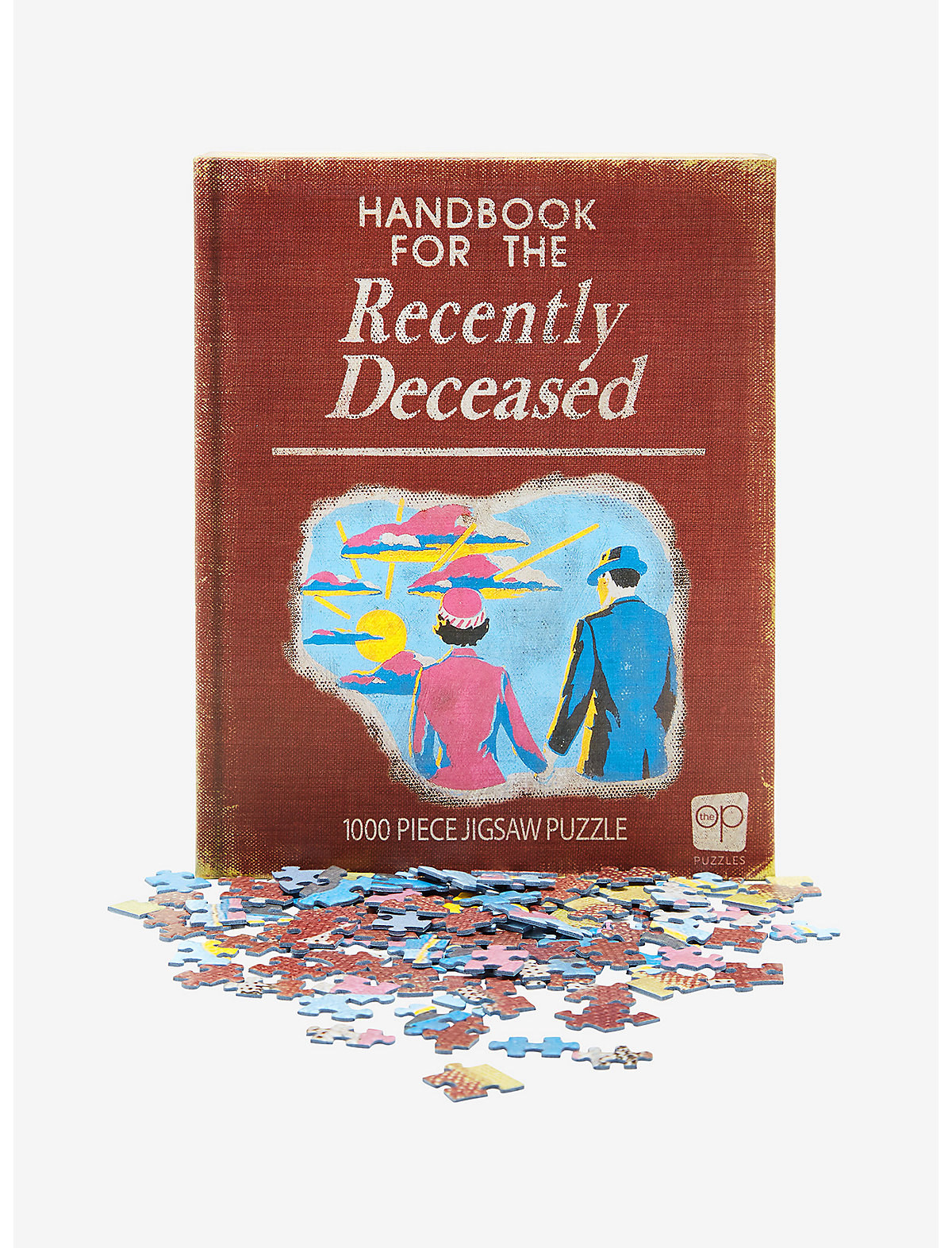the puzzle that looks like the handbook for the recently deceased
