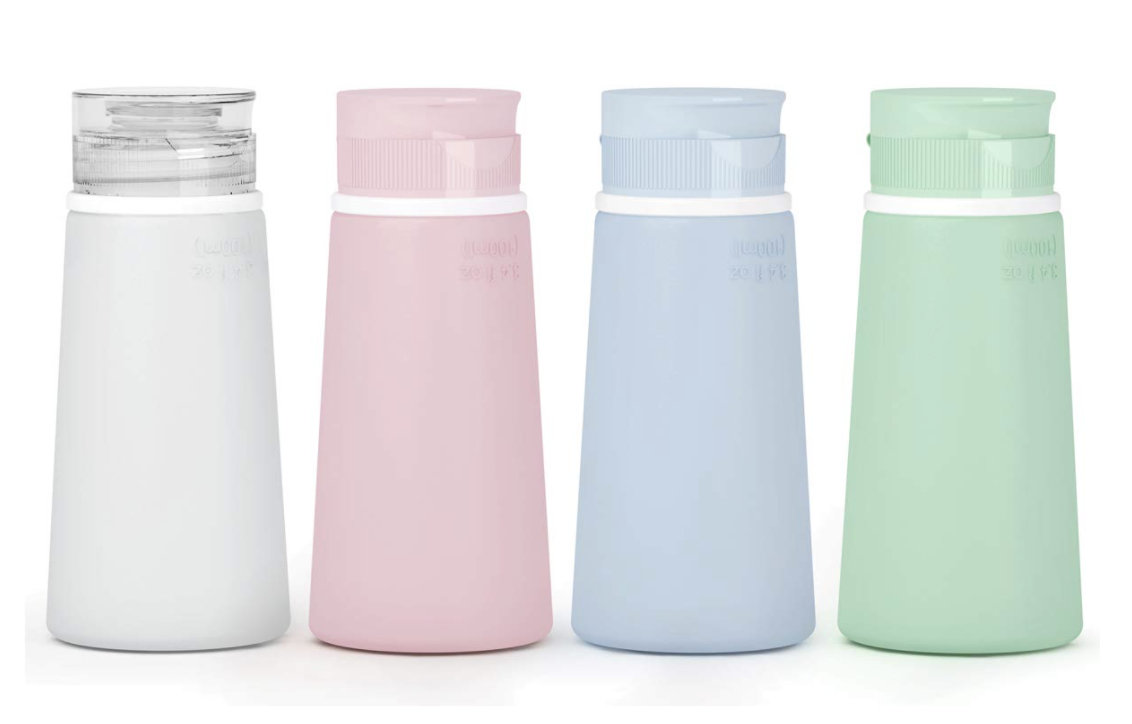 Silicone bottles to refill with your own shampoo and liquids