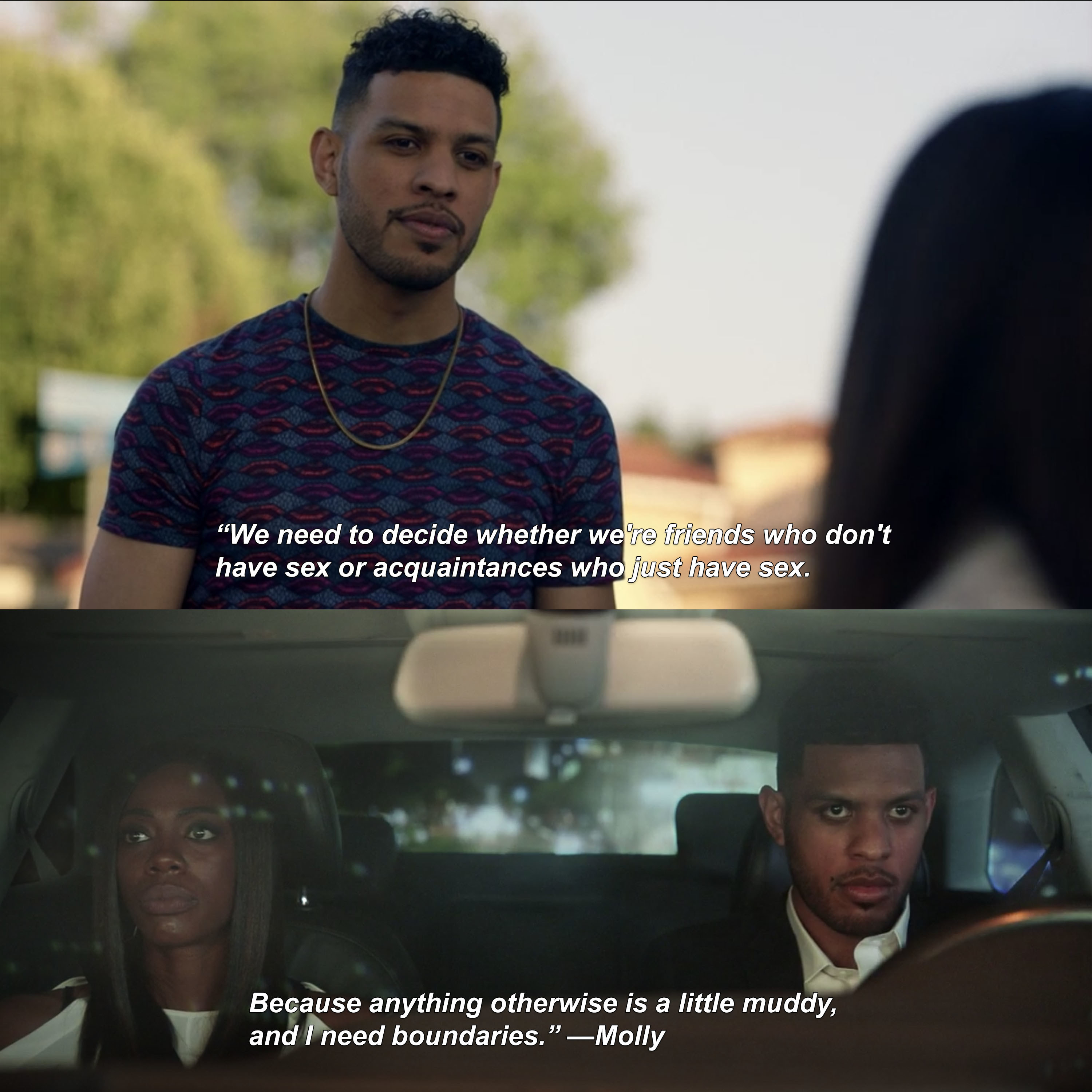 Sarunas J. Jackson as Dro and Molly in &quot;Insecure&quot;