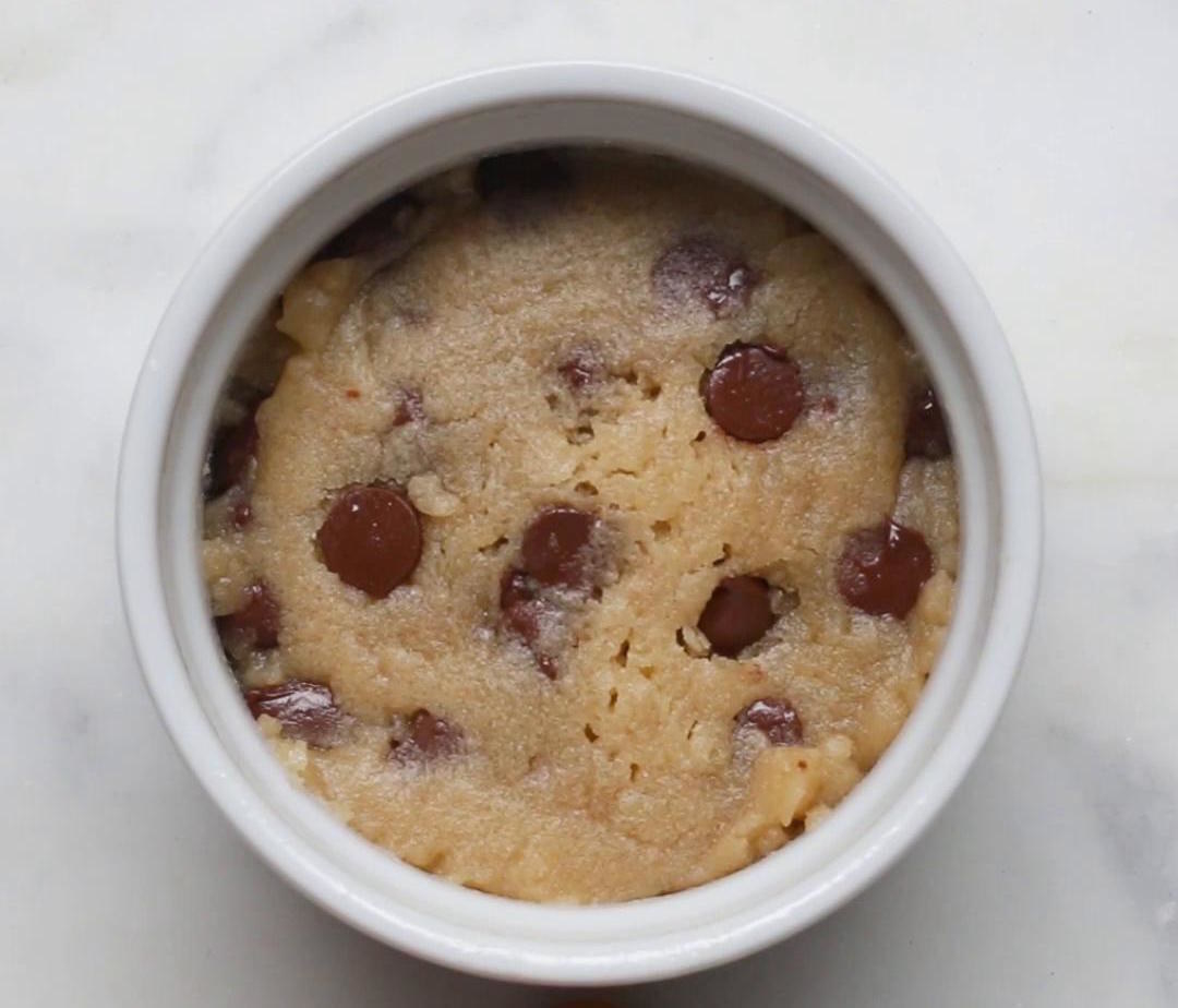 Microwave Chocolate Chip Cookie