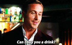 Ryan Gosling in &quot;Crazy, Stupid, Love&quot; asking if he can buy a woman a drink