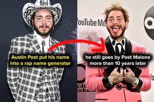 Post Malone got his name from a random rap name generator 10 yrs ago