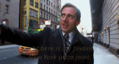 Michael on The Office going to get pizza