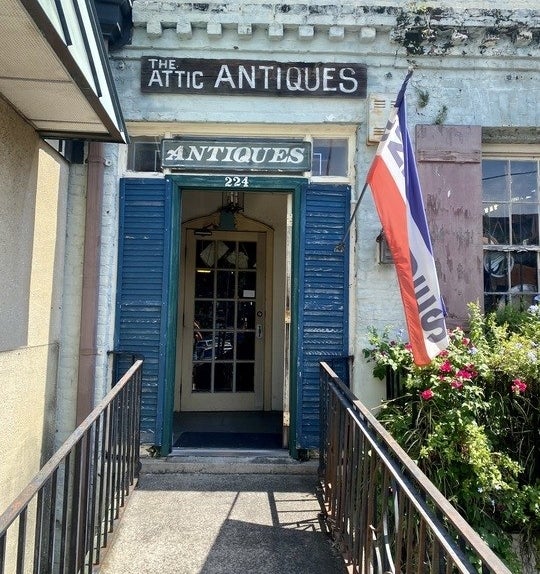 the antique shop