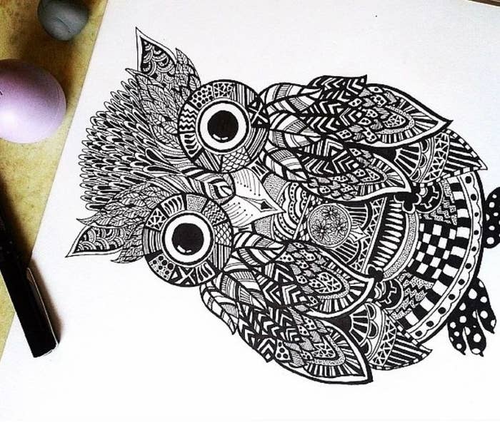 Owl Mandala Art
