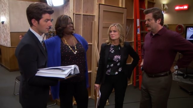 Leslie, Ben, Donna, and Ron in &quot;Parks and Recreation&quot;