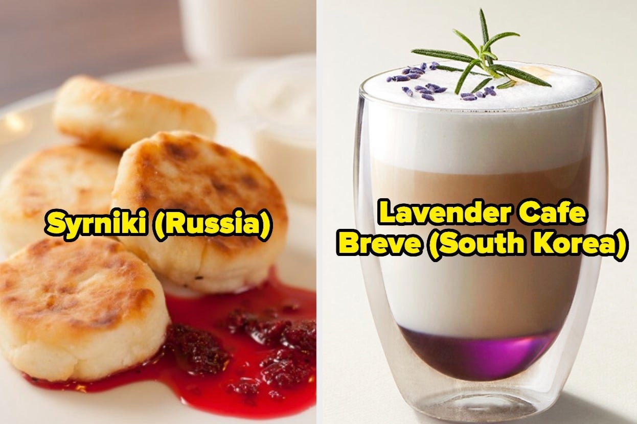 Syrniki and Lavender Cafe Breve