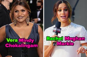 Mindy Kaling's full name is Vera Mindy Chokalingam and Megan Markle's first name is Rachel