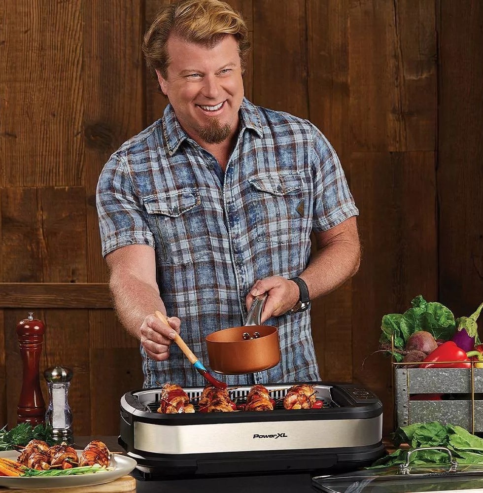 A model using the PowerXL grill