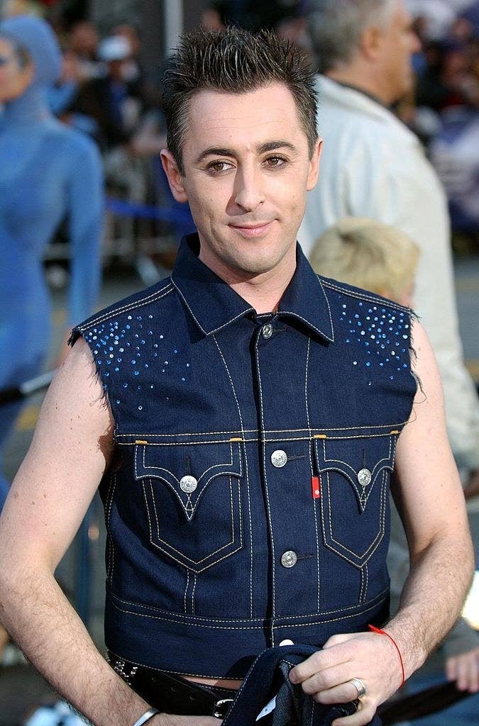 Alan Cumming in a denom vest the during X2: X-Men United Premiere