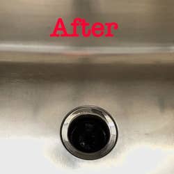 after image of the same sink completely clean