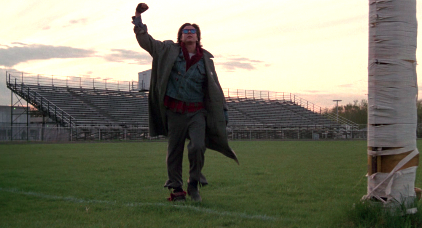 Bender raising his fist at the end of The Breakfast Club