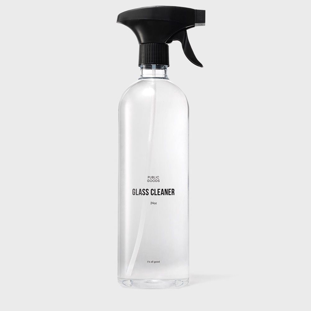 bottle of the glass cleaner
