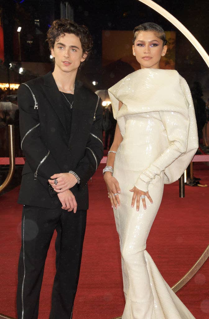 Timothée and Zendaya on the red carpet