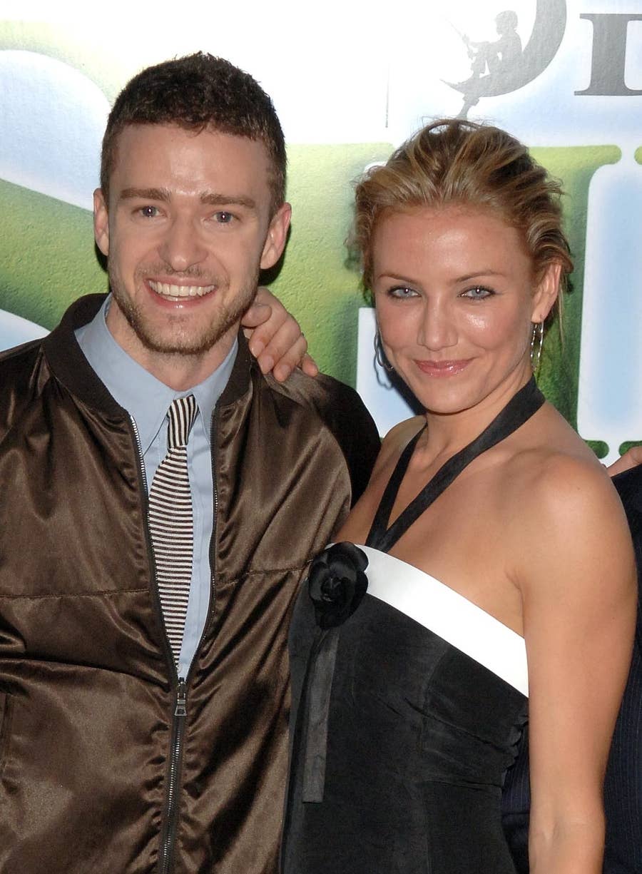 ALL EYES ON DIAZ AND TIMBERLAKE AT SHREK PREMIERE Former couple