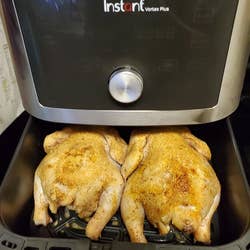 Reviewer chicken before using air fryer