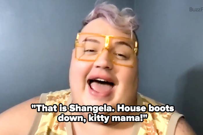 Eureka answers &quot;That is Shangela. House boots down, kitty mama!&quot;
