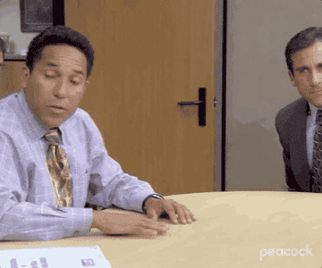 Oscar Nunez in a scene from &quot;The Office&quot; saying, &quot;I don&#x27;t think I can work here any longer.&quot;