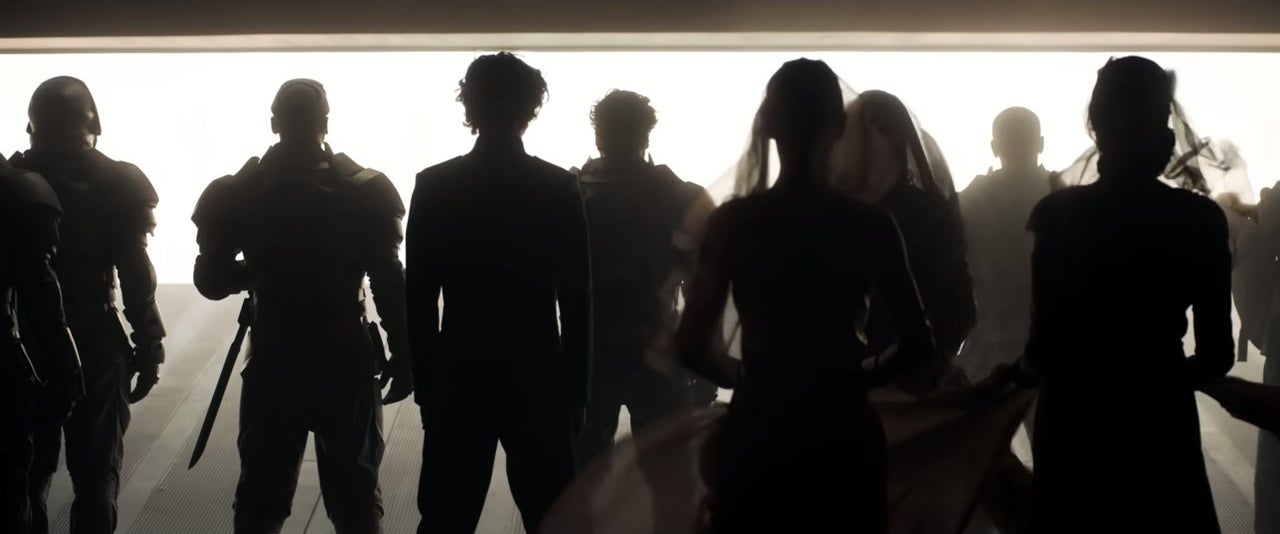 House Atreides arriving on Arrakis in "Dune"