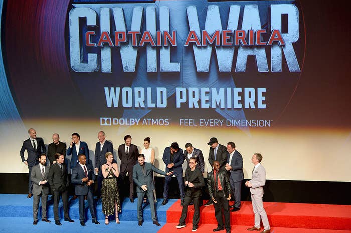 The cast &amp;amp; crew attend The World Premiere of Marvel&#x27;s &quot;Captain America: Civil War&quot;
