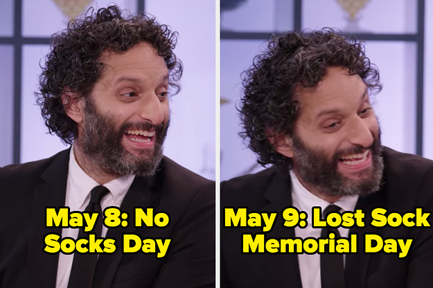 May 8 is No Socks Day and May 9 is Lost Sock Memorial Day