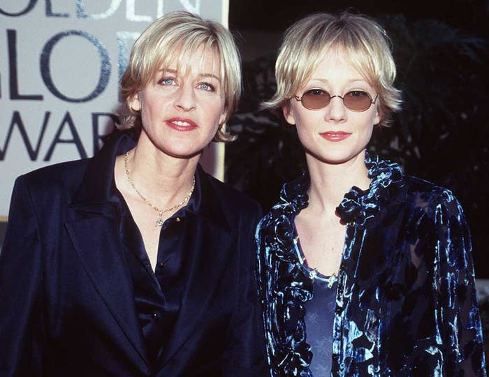 Anne and Ellen attend an event in similar blue suits