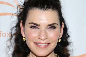 Julianna Margulies smiles for a photo at an event