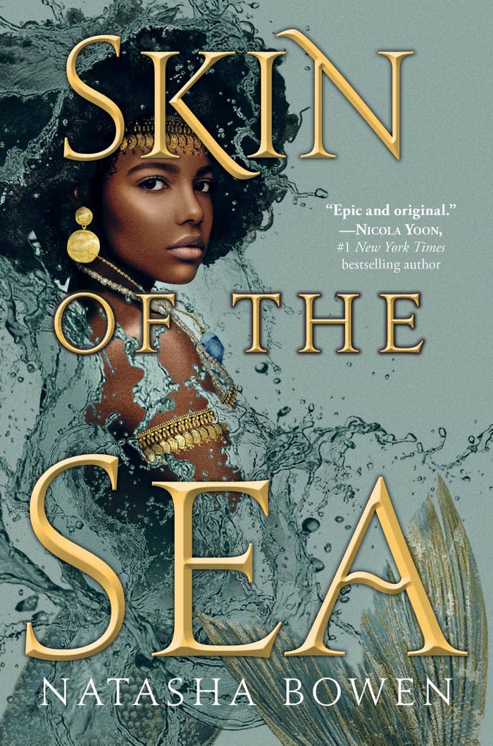 The cover of &quot;Skin of the Sea,&quot; which has an illustration of a mermaid.