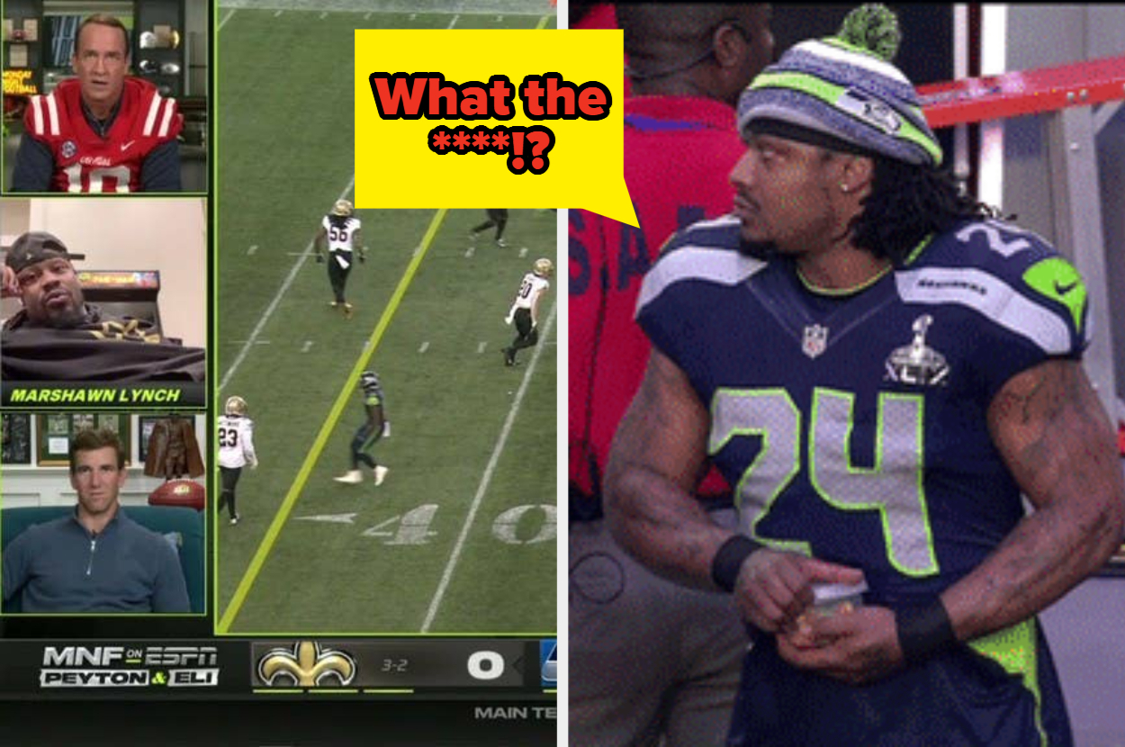 Marshawn Lynch learns he's being featured on a Skittles pack, celebrates  appropriately, This is the Loop