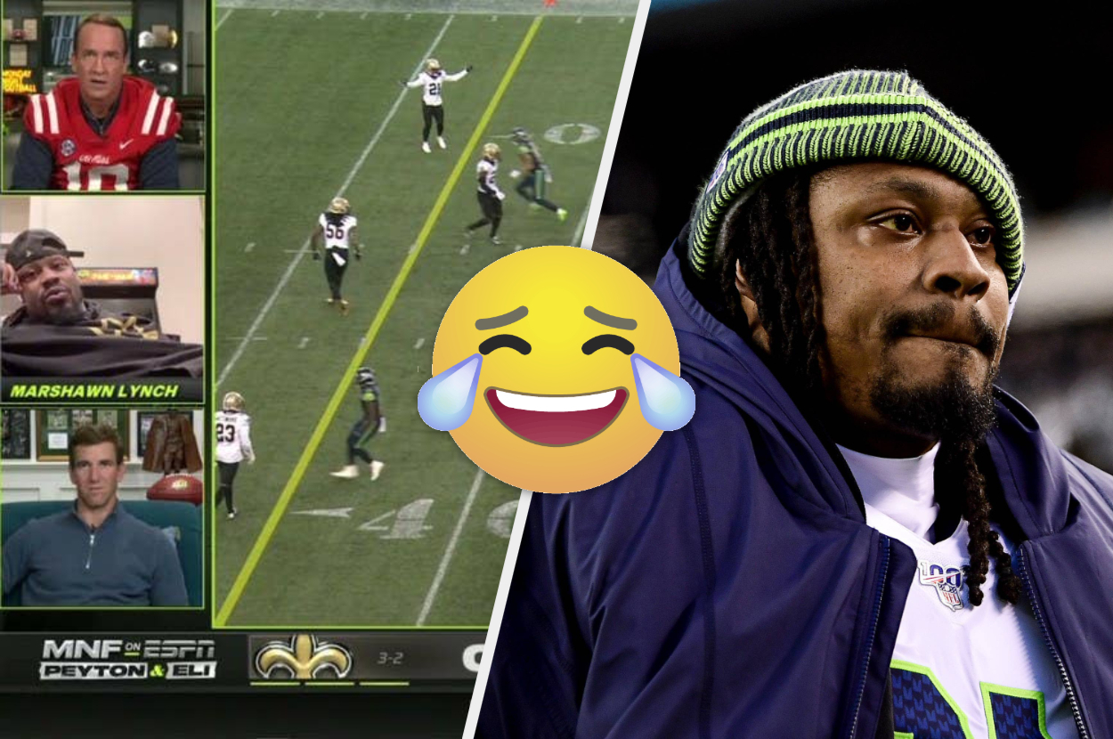 Marshawn Lynch drops F-bomb on MNF Manningcast