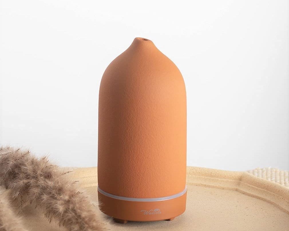 minimalist stone diffuser in terra cotta