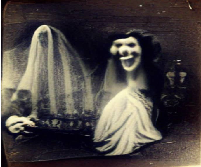 Creepy ghostly image