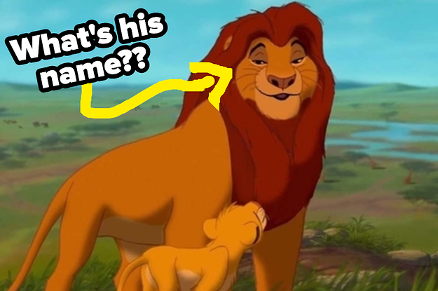 Mufasa gives a lecture to his son, Simba, in "The Lion King"