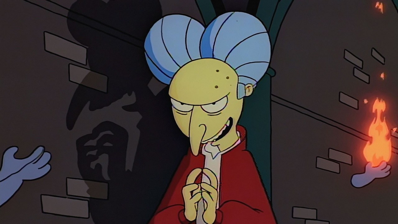 Mr. Burns looking even creepier than usual
