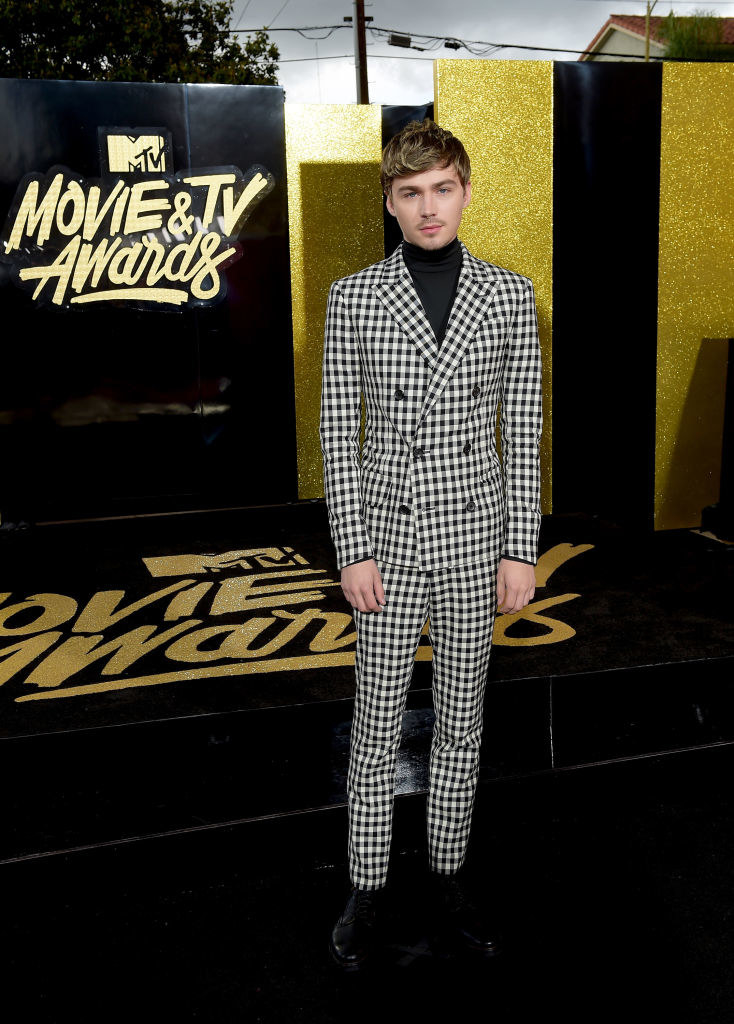 Actor Miles Heizer attends the 2018 MTV Movie And TV Awards