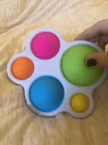 Reviewer's video showing the popping toy in action