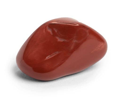 Smooth deep red stone jasper crystal 