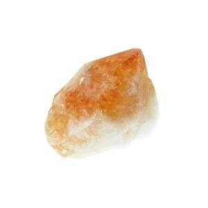 oragne and white jagged edge crystal 